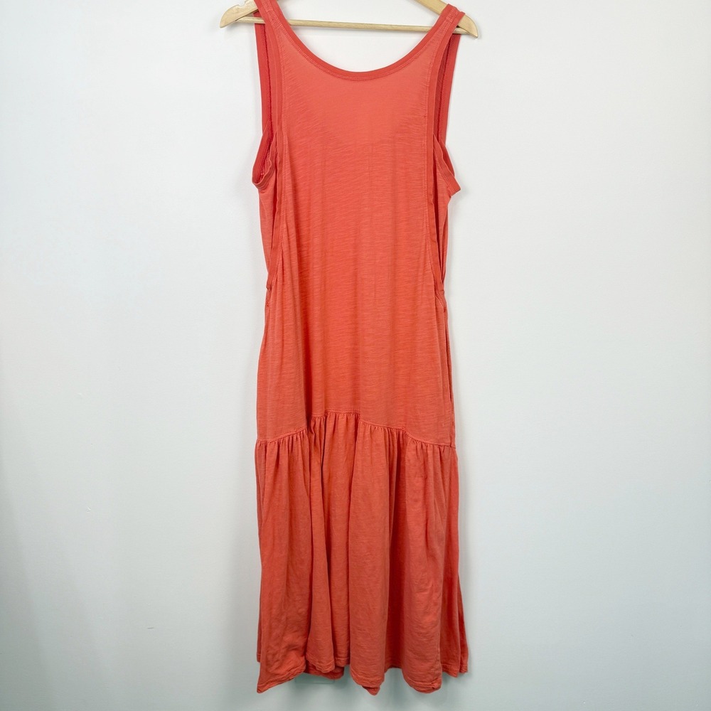 Daily Practice by Anthropologie Rosewood Midi Dress Small‎ Coral Orange